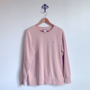 The North Face Logo Sweatshirt in Dusty Light Pink Sz. L